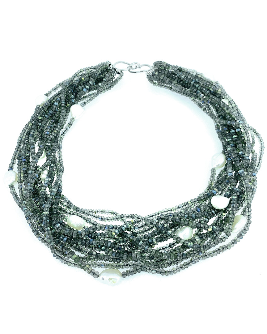 Arthur Marder Fine Jewelry Silver 11mm Pearl Necklace