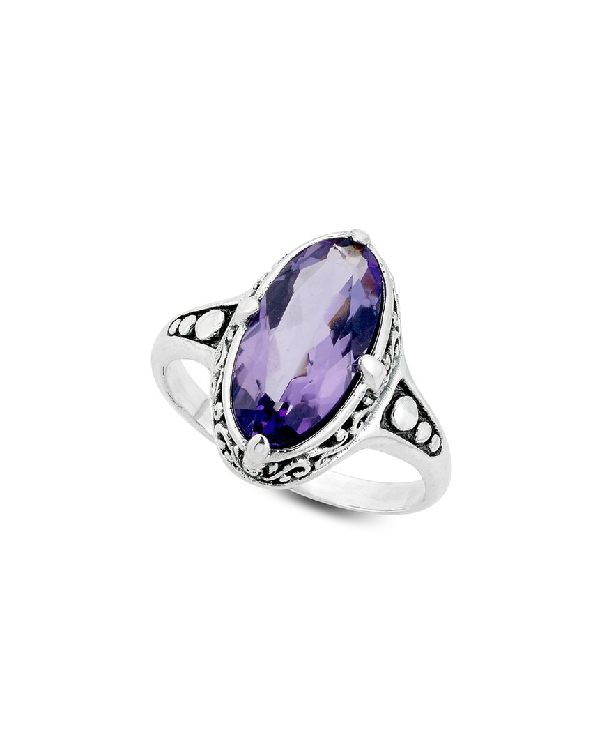 Shop Samuel B. Silver 2.80 Ct. Tw. Amethyst North-south Ring