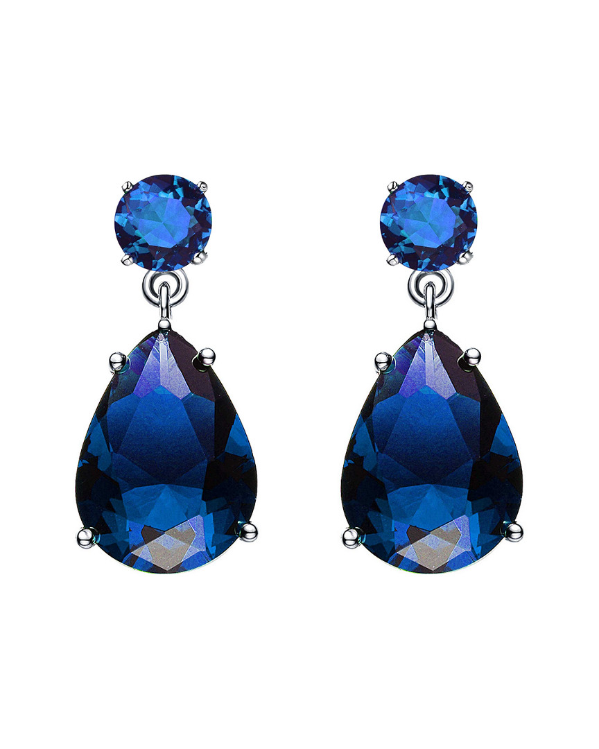 Genevive Silver Cz Earrings