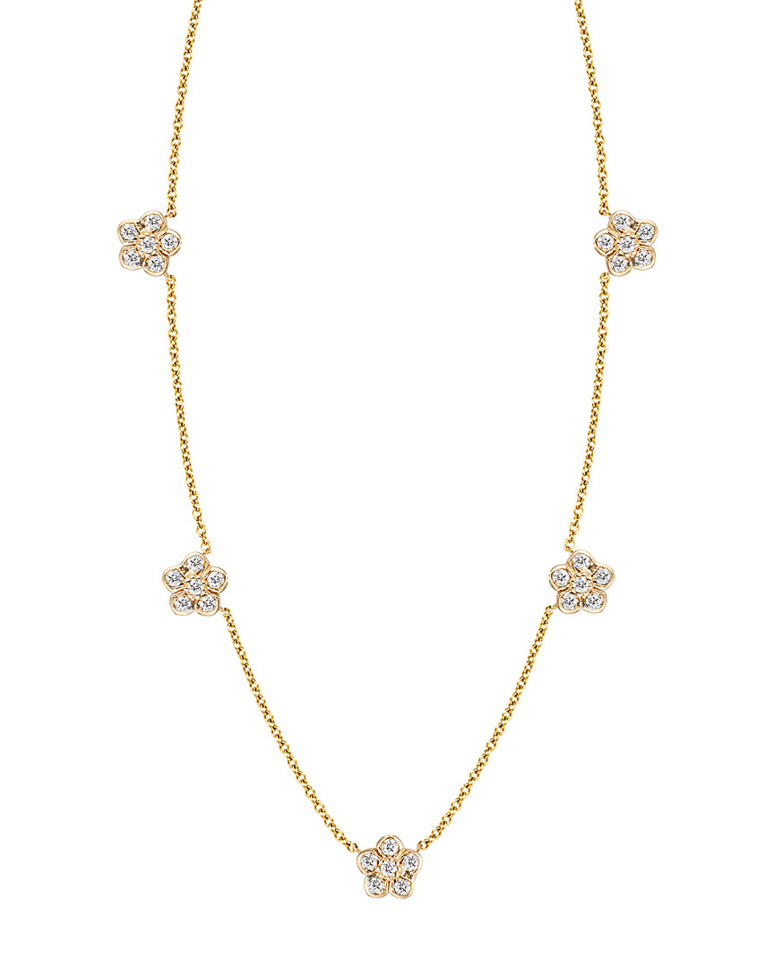 Ariana Rabbani 14k 0.18 Ct. Tw. Diamond Flower Necklace