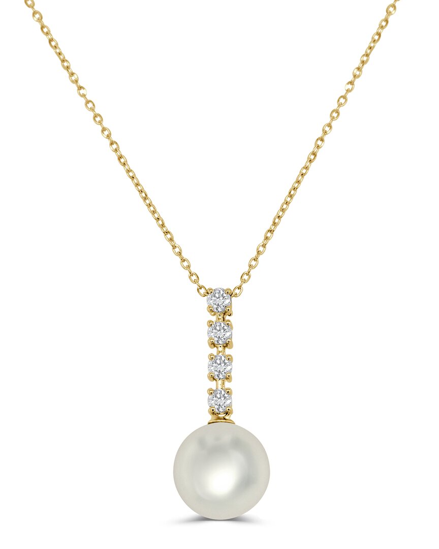 Shop Sabrina Designs 14k 0.25 Ct. Tw. Diamond Pearl Pendant Necklace