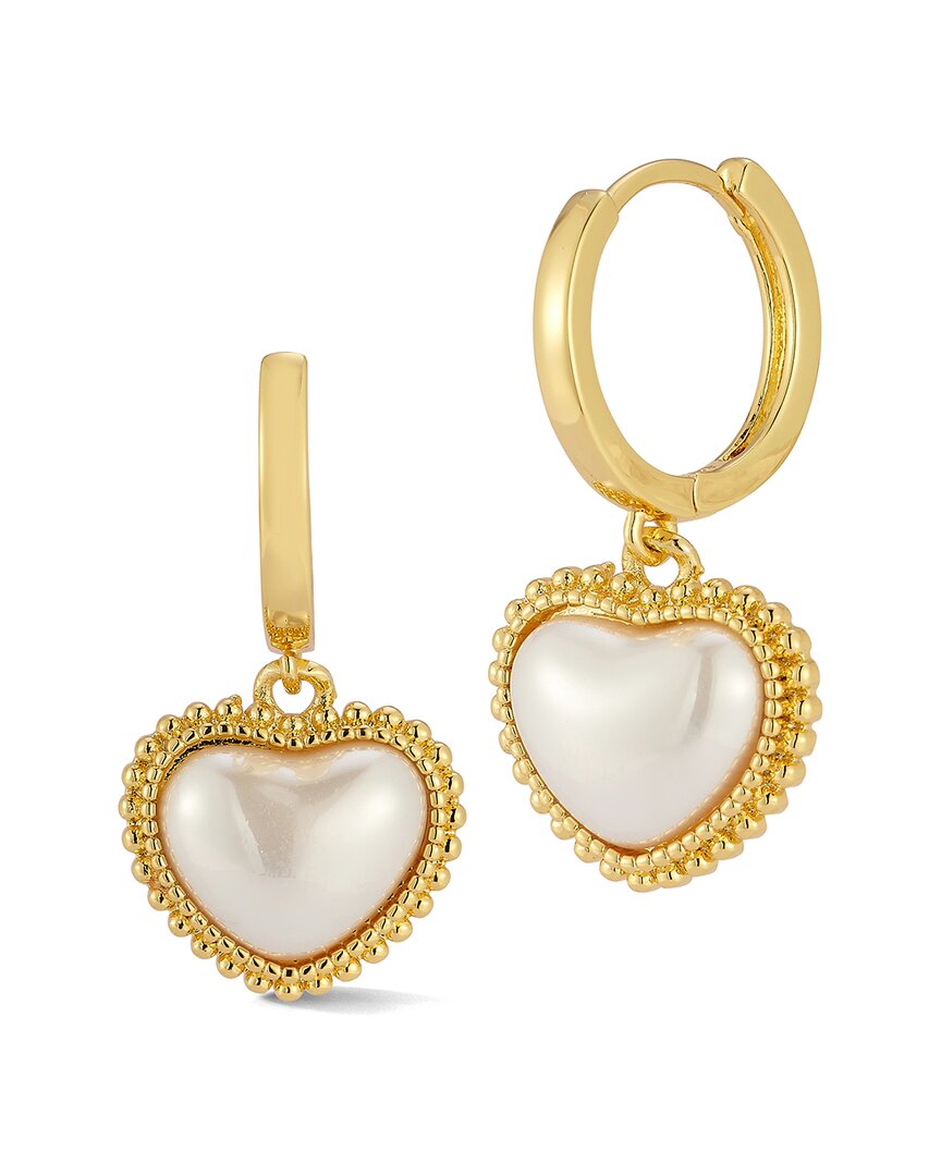 Chloe & Madison Chloe And Madison Plated Heart Earrings