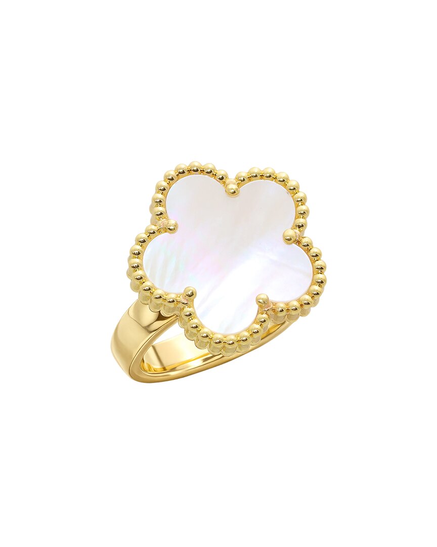Jankuo 14k Plated Flower Ring In No Colour