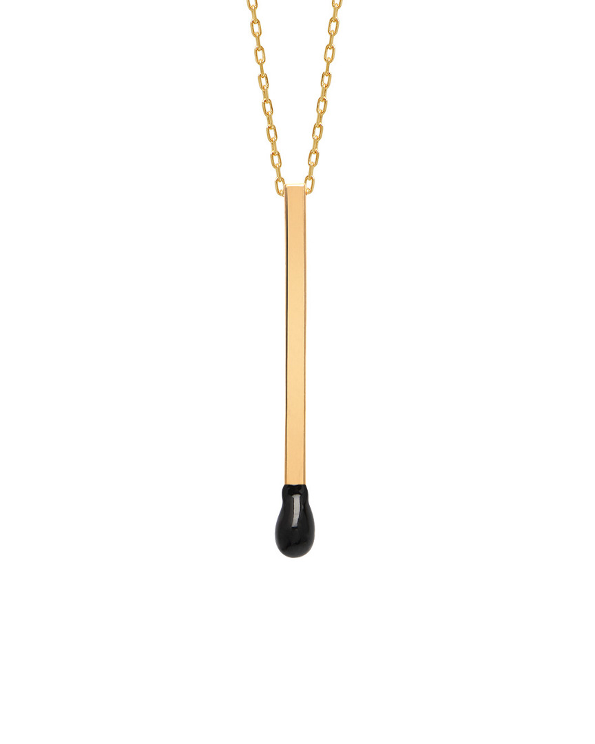 Gabi Rielle 14k Over Silver Enamel Matchstick Necklace