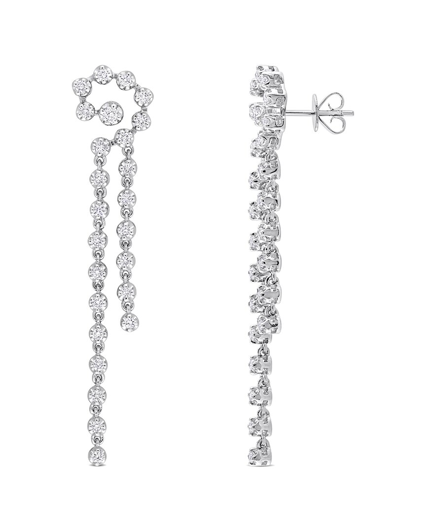 Rina Limor 14k 0.99 Ct. Tw. Diamond Linear Drop Earrings
