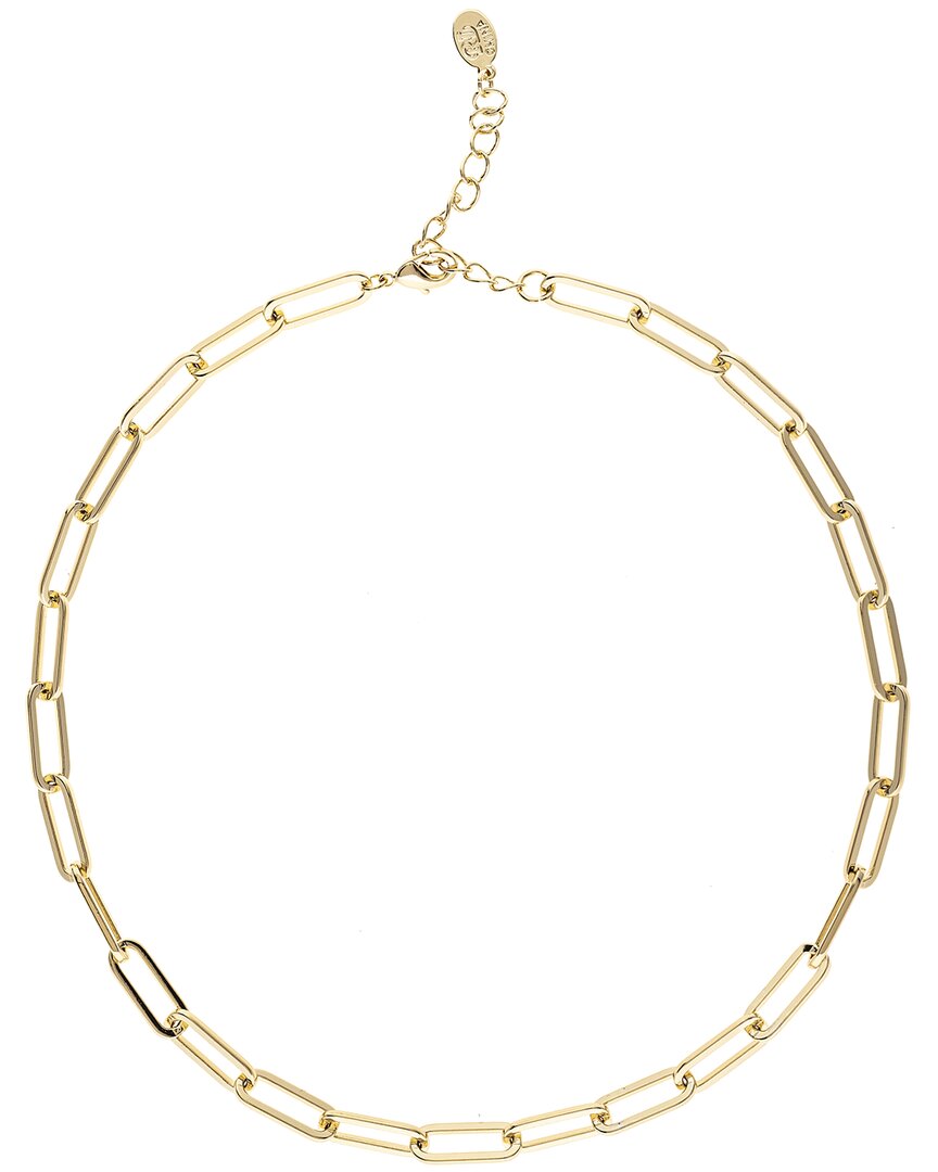 Rivka Friedman 18k Plated Paperclip Necklace