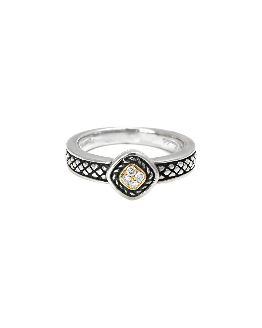 Andrea Candela Diamante 18k & Silver 0.06 Ct. Tw. Diamond Ring