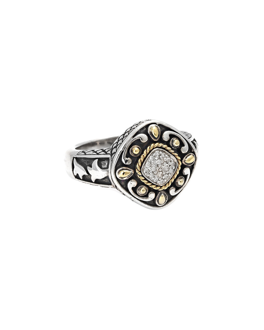 Andrea Candela Andrea Ii 18k & Silver 0.05 Ct. Tw. Diamond Ring