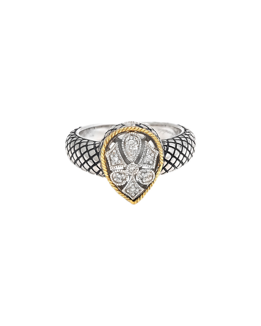 Andrea Candela Andrea Ii 18k & Silver 0.05 Ct. Tw. Diamond Ring