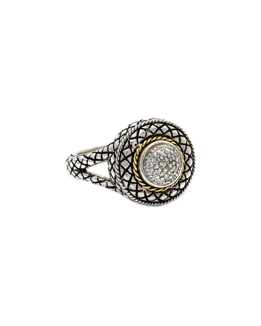 Andrea Candela Diamante 18k & Silver 0.07 Ct. Tw. Diamond Ring