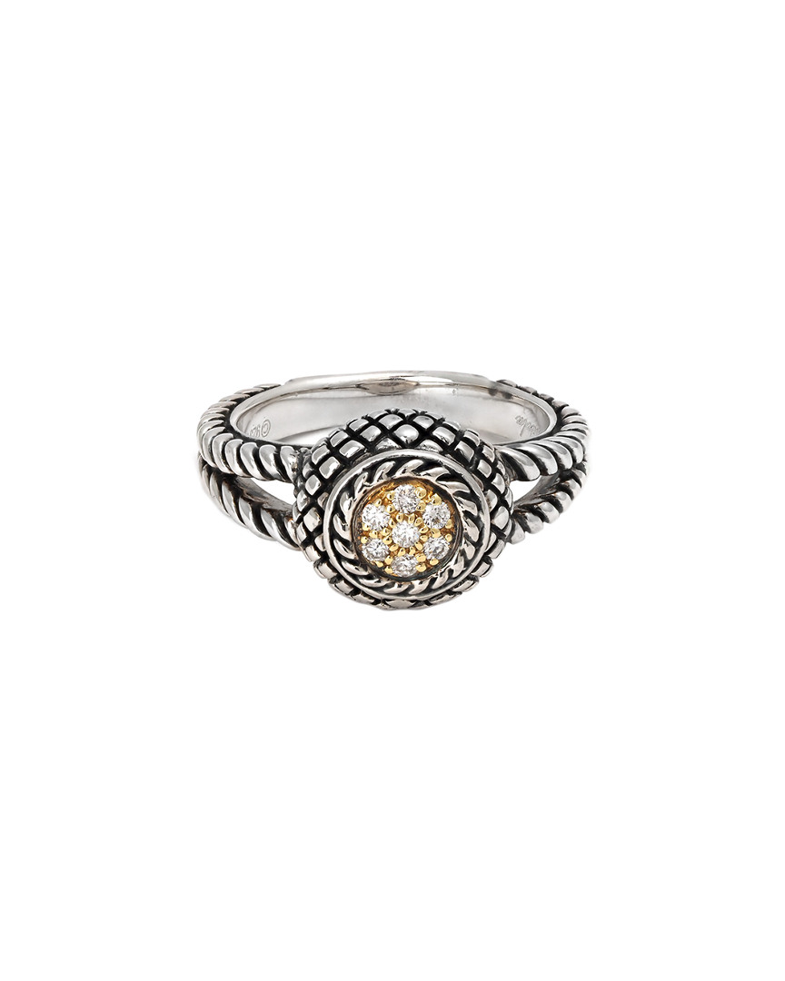 Andrea Candela Lazo 18k & Silver 0.11 Ct. Tw. Diamond Ring