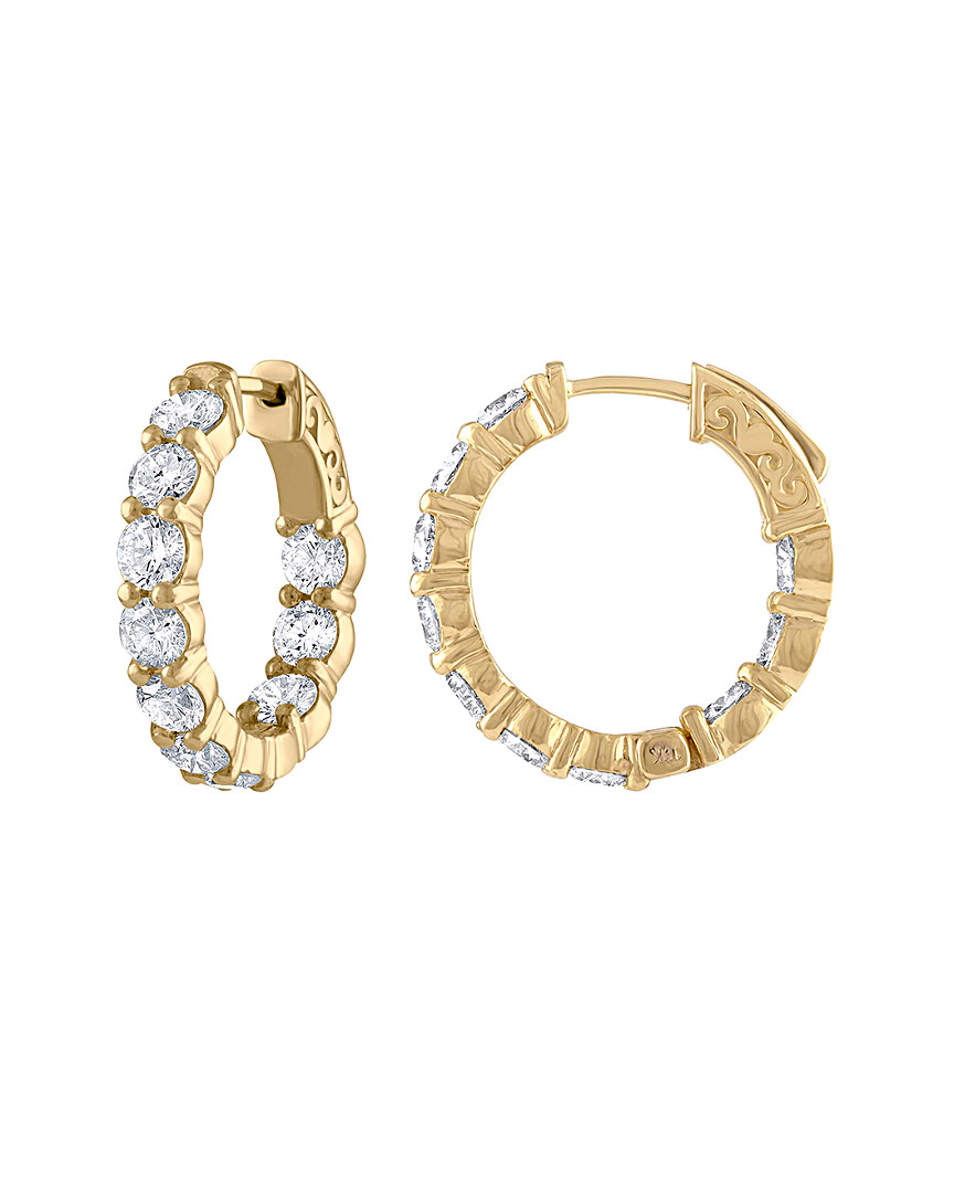 Diana M. Fine Jewelry 18K 4.30 ct. tw. Diamond Hoops