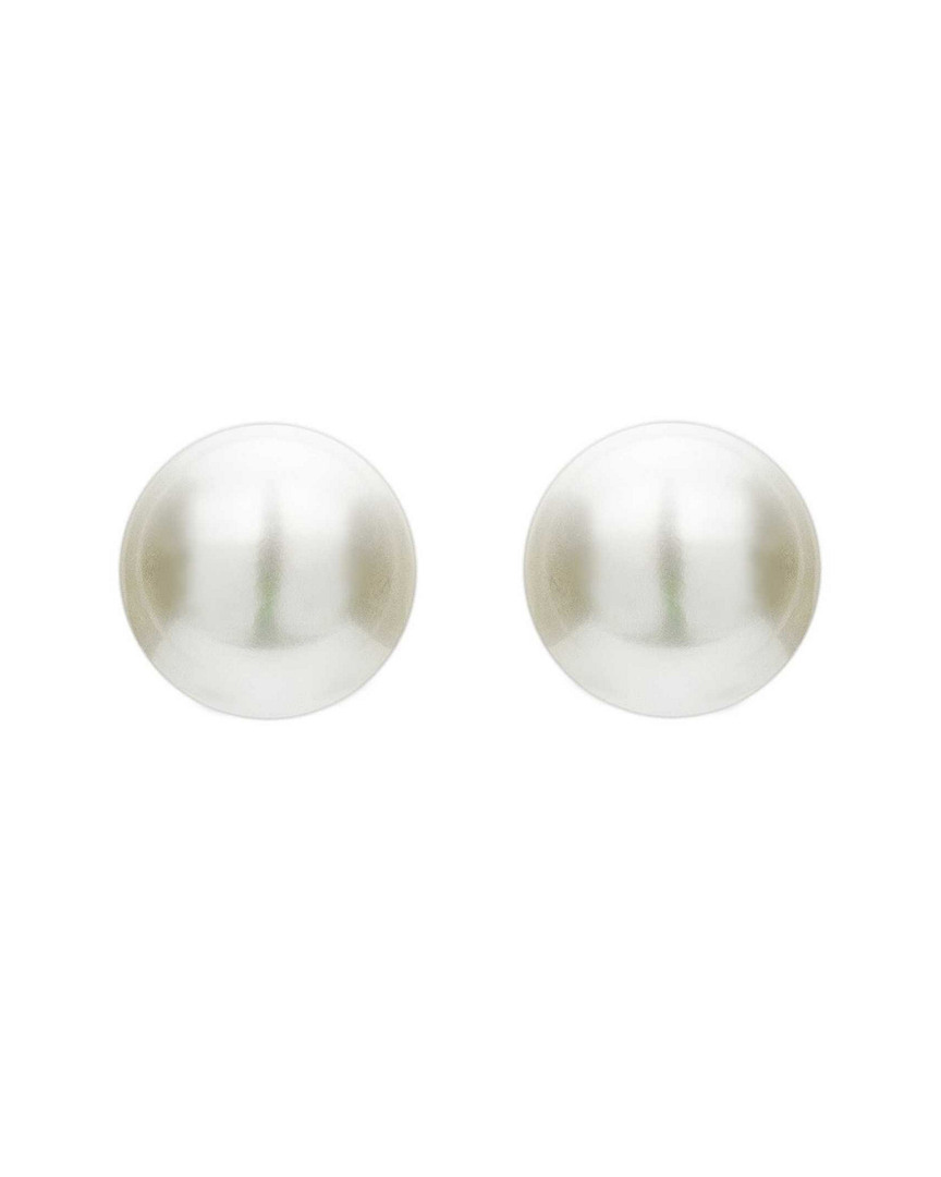 Genevive Silver 5mm Freshwater Pearl Earrings