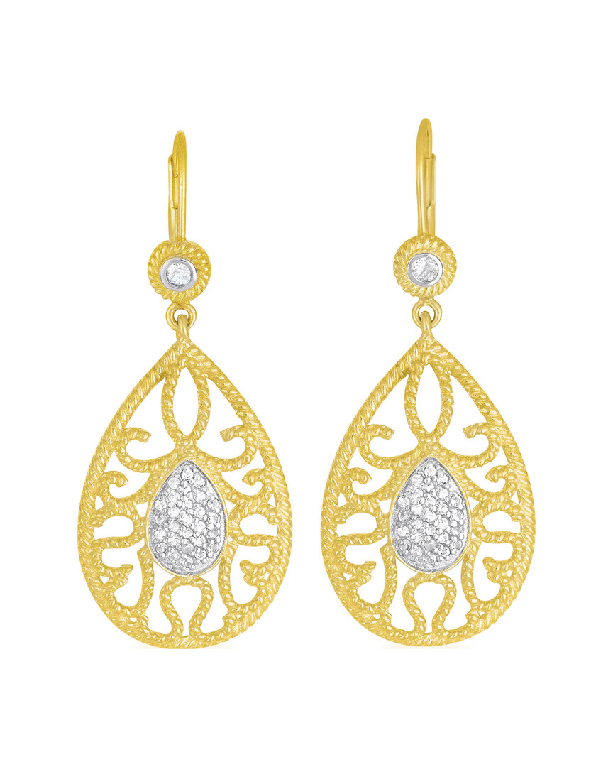 Genevive 14k Over Silver Earrings