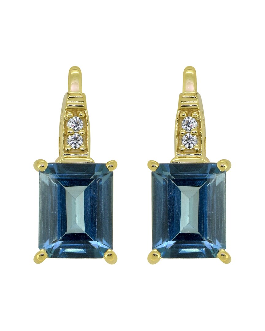 Shop Tiramisu 14k Over Silver 6.32 Ct. Tw. Gemstone Earrings