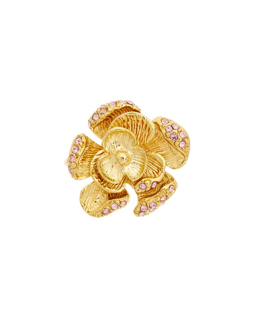 Oscar De La Renta Rose Ring In Gold