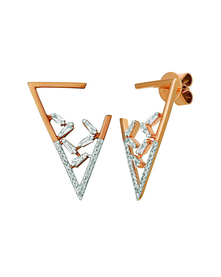 Le Vian 14k Rose Gold 0.45 Ct. Tw. Diamond Earrings