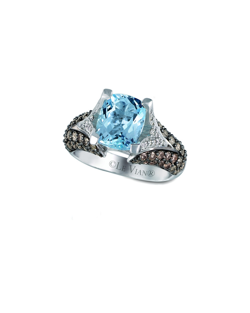 Shop Le Vian 14k 3.54 Ct. Tw. Diamond & Aquamarine Ring