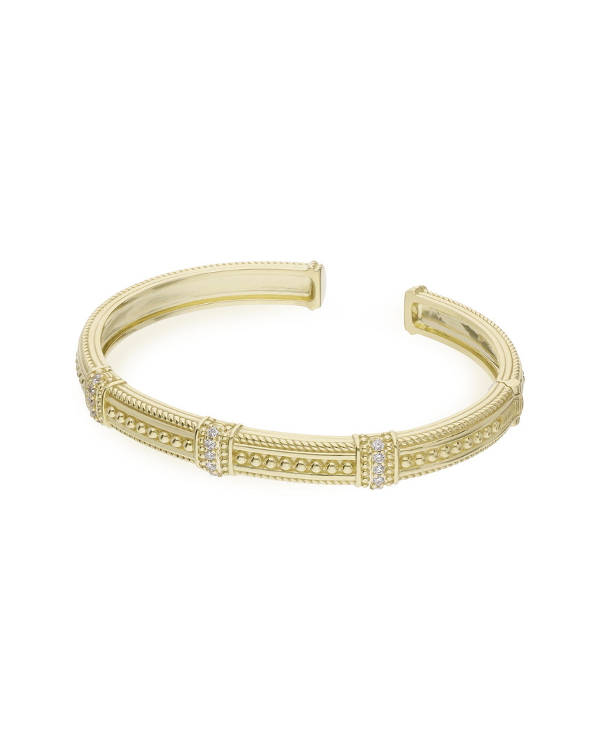 Shop Judith Ripka 14k 0.58 Ct. Tw. Diamond Cuff Bracelet