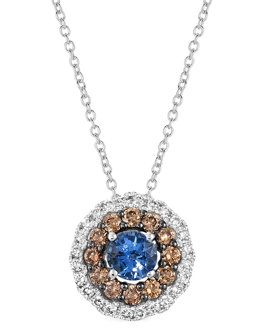 Le Vian 14k 0.80 Ct. Tw. Diamond & Sapphire Pendant Necklace