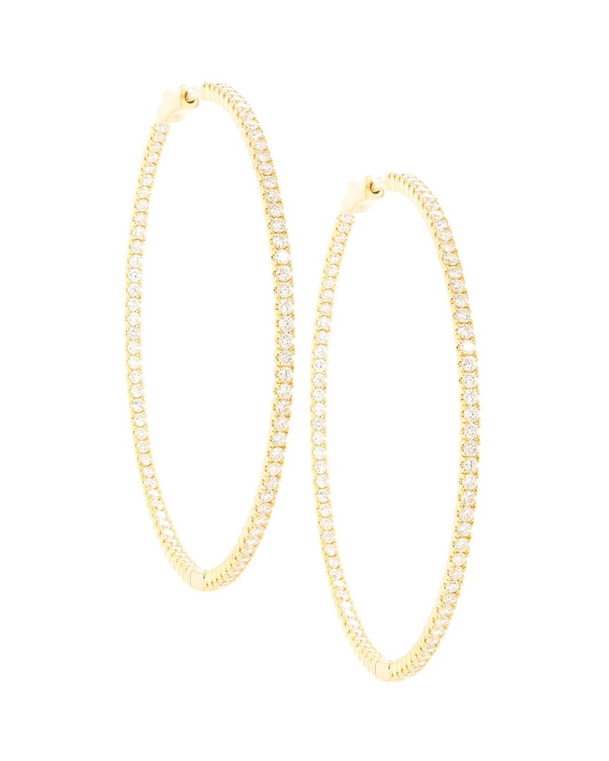 Diana M. Fine Jewelry 14K 3.00 ct. tw. Diamond Hoops
