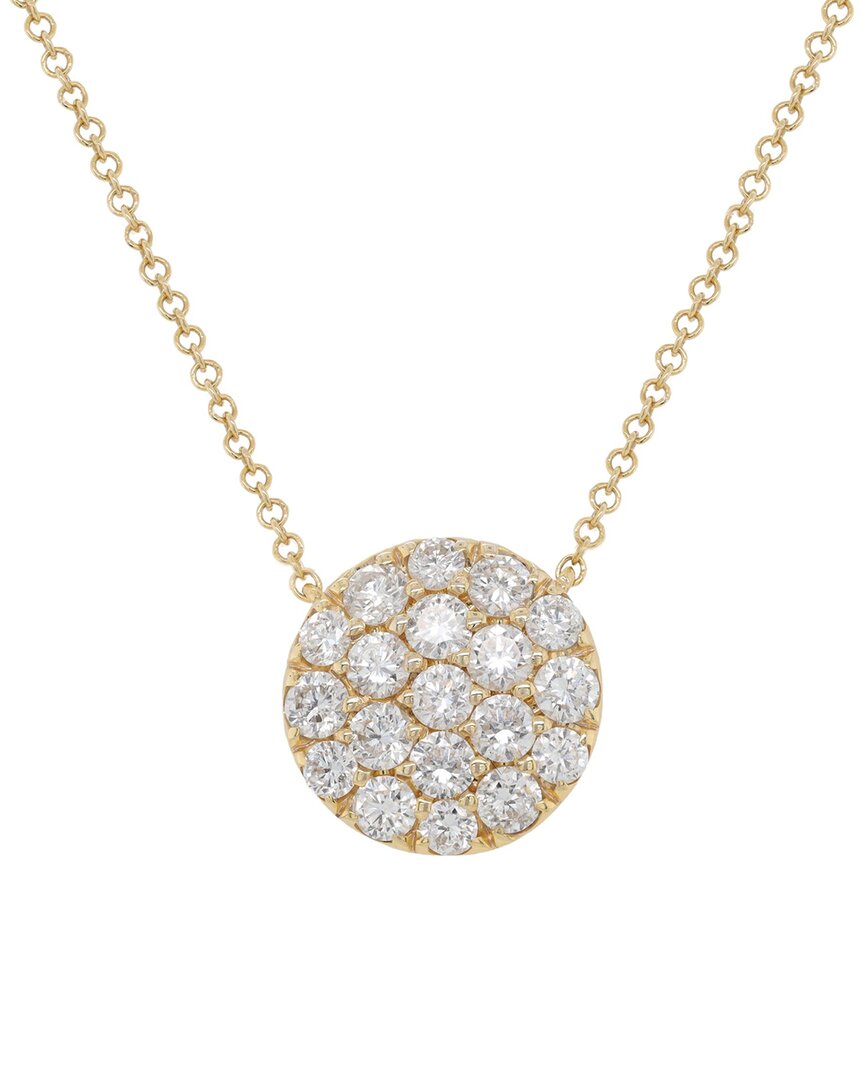Shop Diana M. Fine Jewelry 14k 0.43 Ct. Tw. Diamond Circle Pendant Necklace