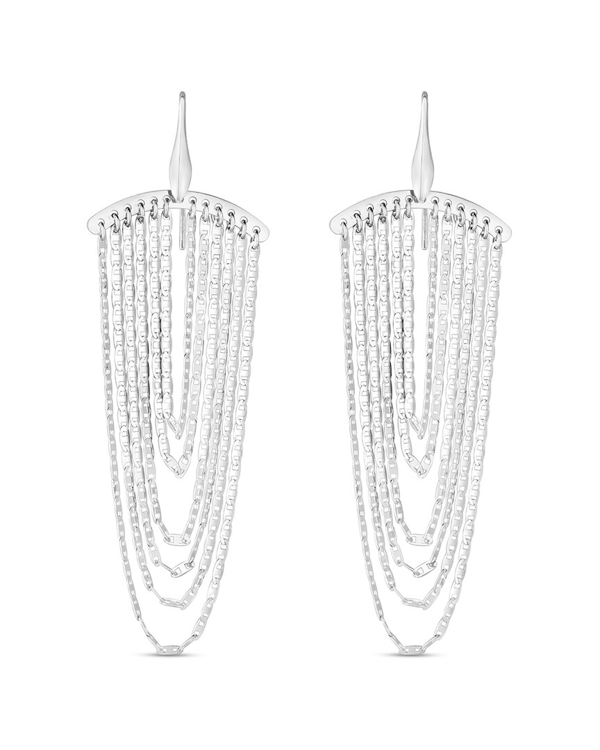 Italian Silver Chandelier Earrings