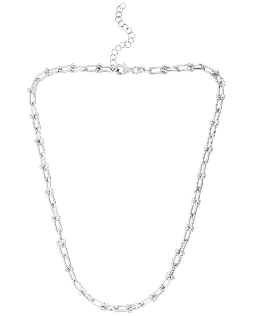 Shop Italian Silver Piazza Di Spagna  Jax Link Necklace