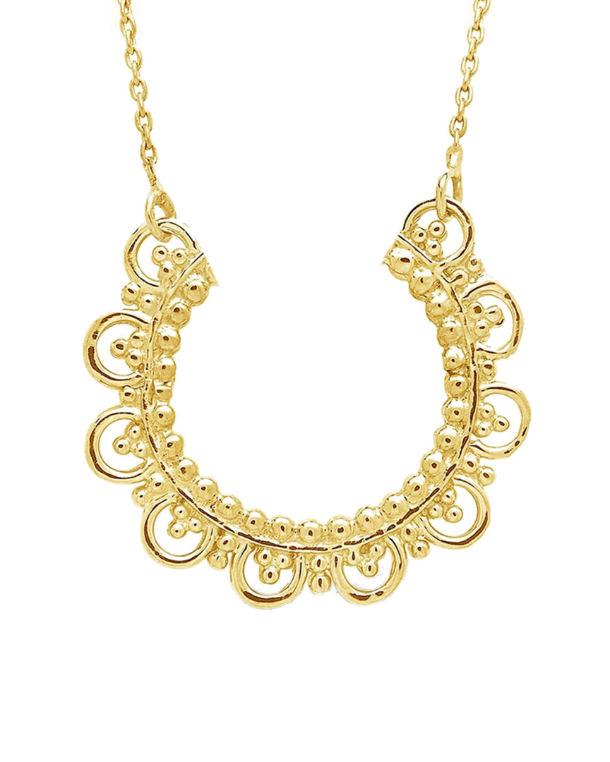 Shop Sterling Forever 14k Over Silver Embellished Arch Necklace