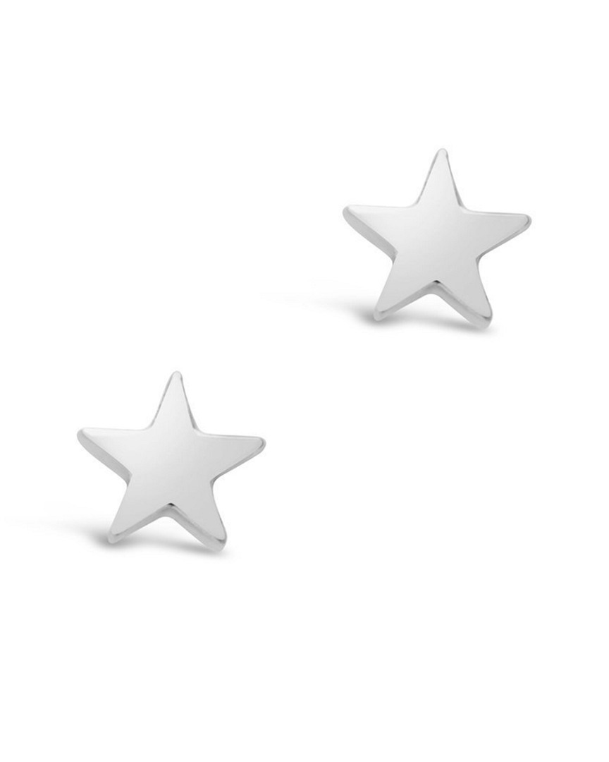 Sterling Forever Sterling Silver Star Studs In Metallic