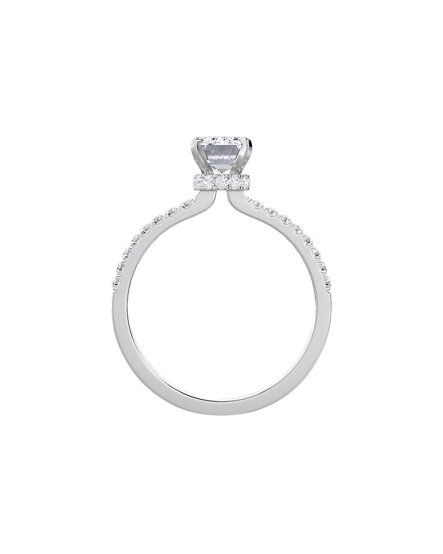 Diana M. Fine Jewelry 14k 1.90 Ct. Tw. Diamond Halo Half-eternity Ring In White