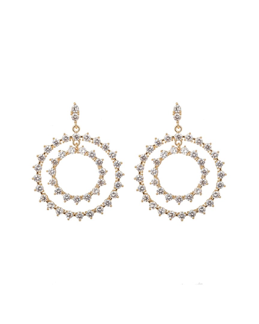 Eye Candy La The Luxe Collection Cz Double Loop Earrings