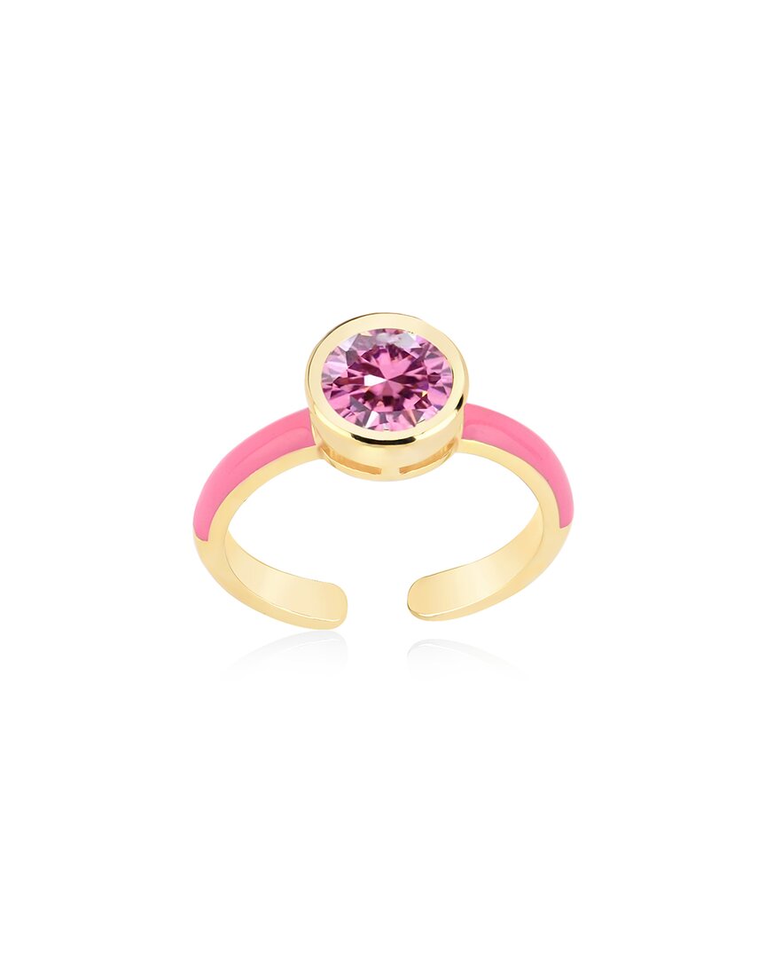 Gabi Rielle Pink Sapphire Serenity Ring