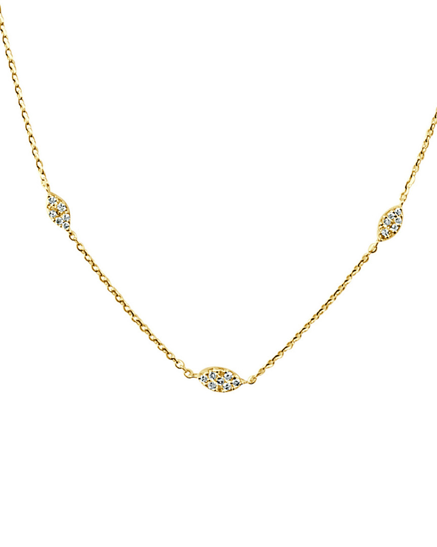 Sabrina Designs 14k 0.32 Ct. Tw. Diamond Station Necklace
