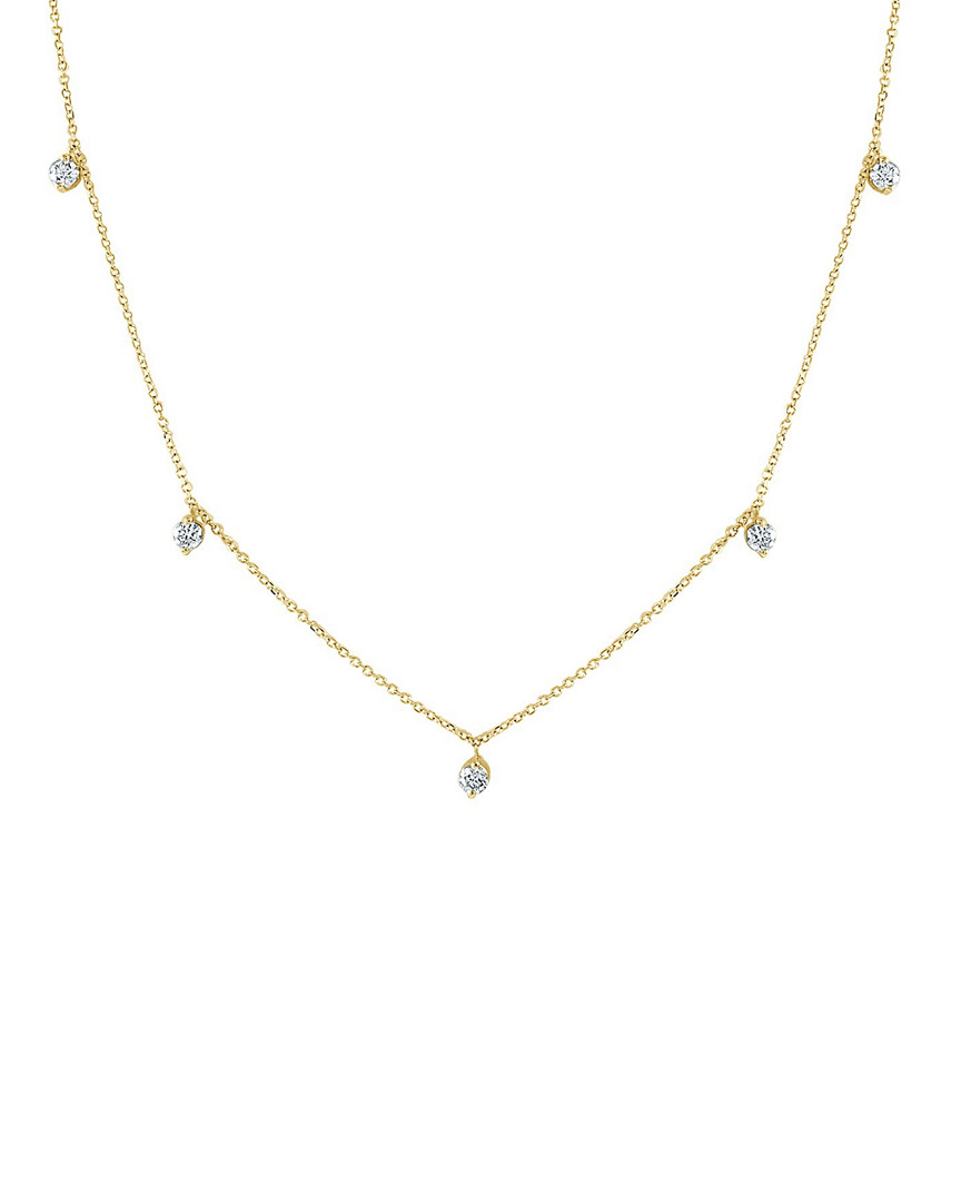 Sabrina Designs 14k 0.58 Ct. Tw. Diamond Station Necklace