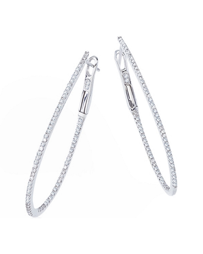 Sabrina Designs 18k 0.14 Ct. Tw. Diamond Inside Out Hoops