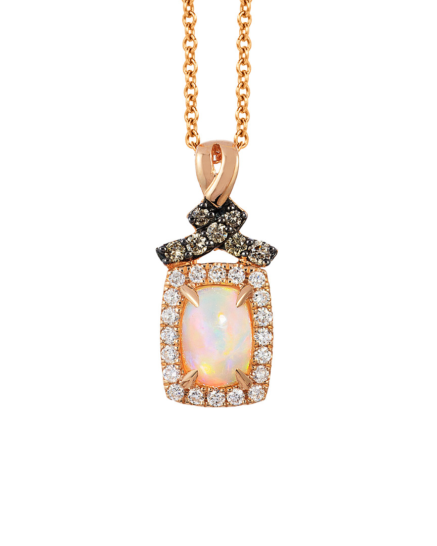Le Vian 14k 0.25 Ct. Tw. Diamond & Opal Necklace