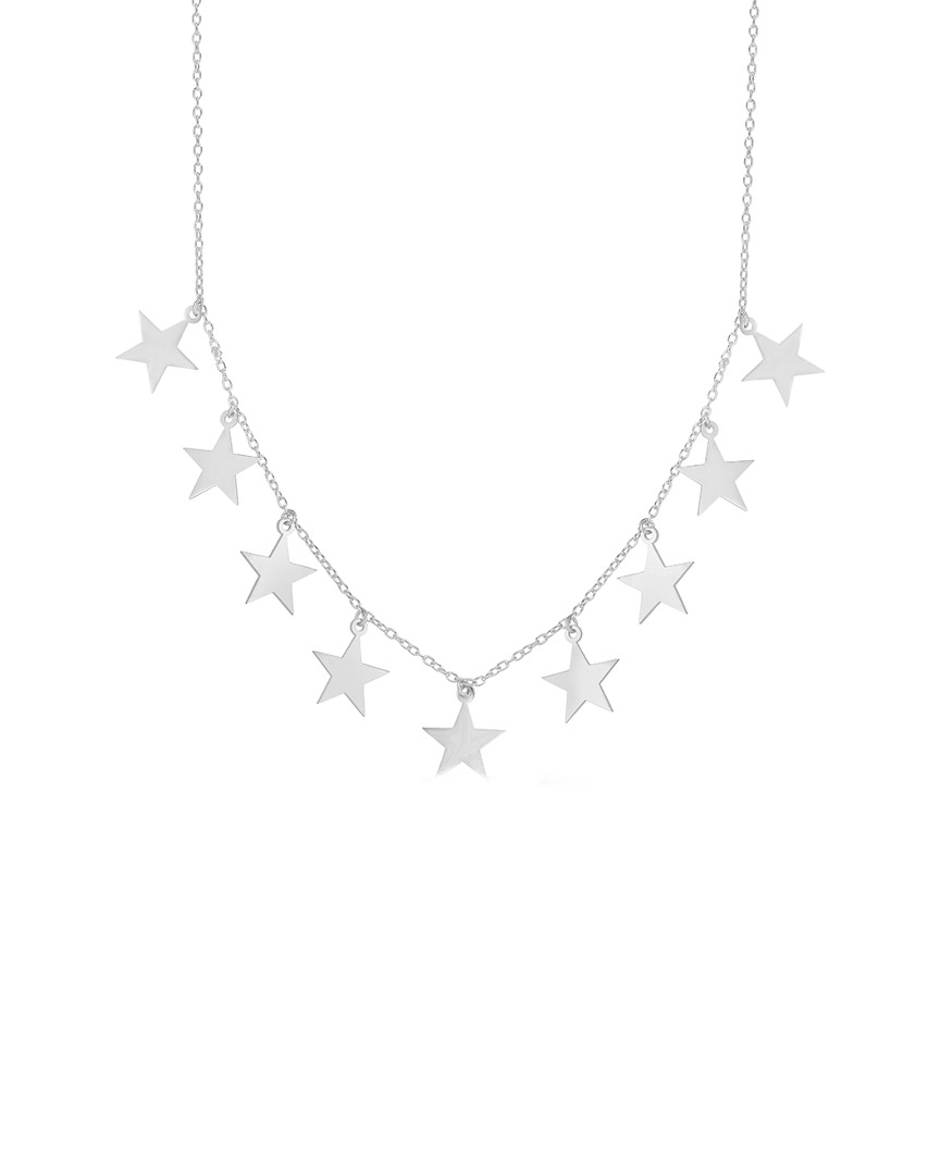 Sphera Milano Plated Multi Charm Star Necklace