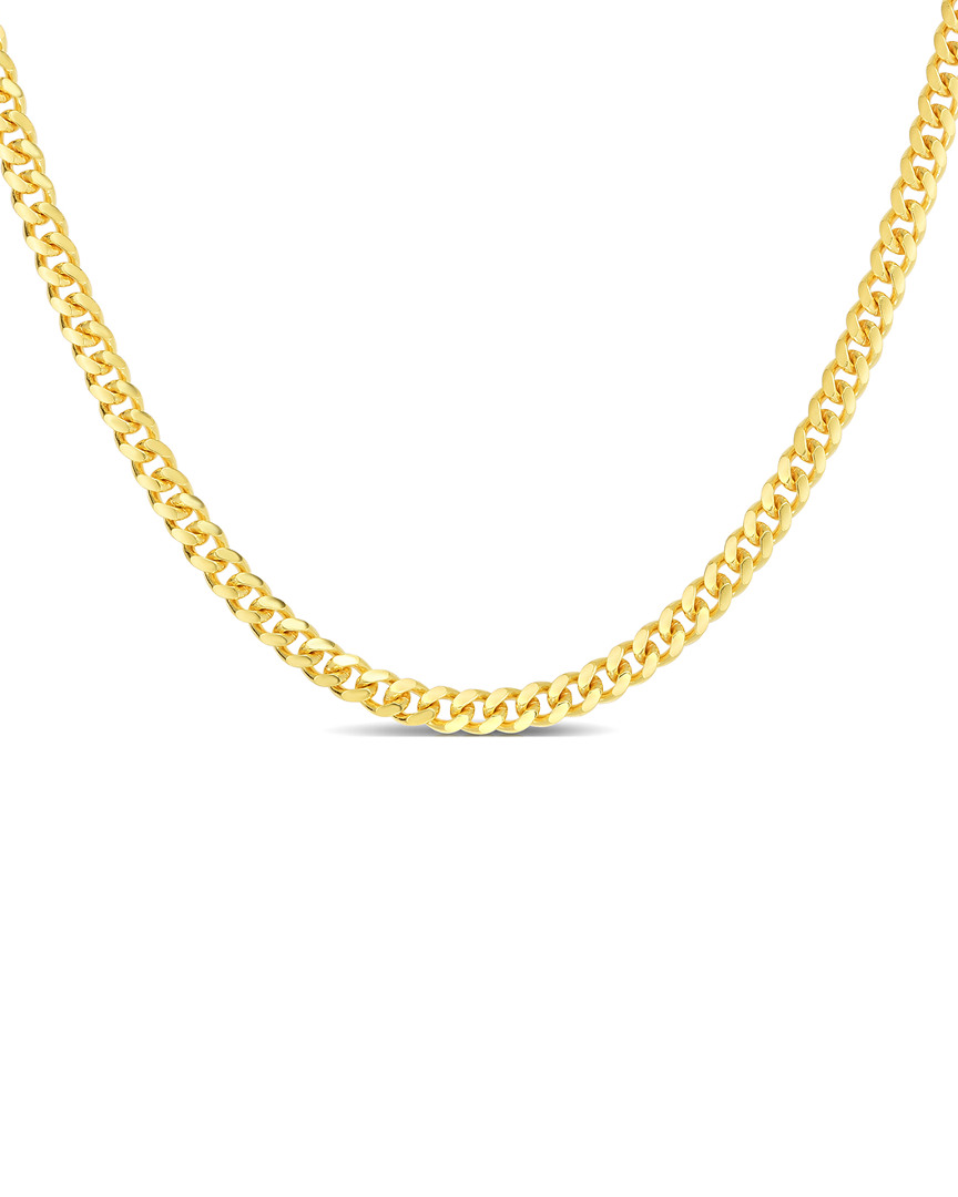 Sphera Milano Gold Over Silver Italian Curb Link Chain Necklace
