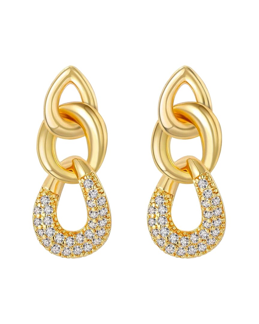 Liv Oliver 18k Plated Chain Link Earrings