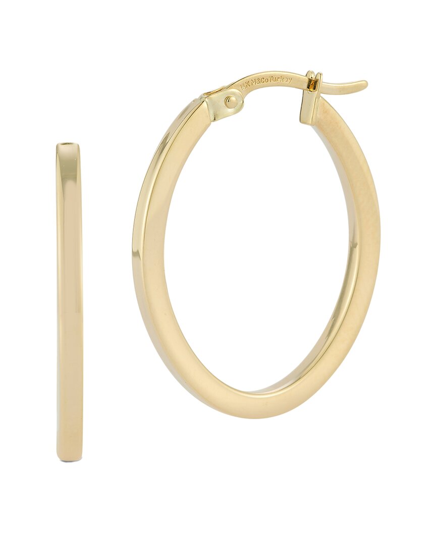 Ember Fine Jewelry 14k Squared Oval Hoops