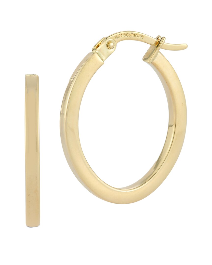 Ember Fine Jewelry 14k Squared Oval Hoops