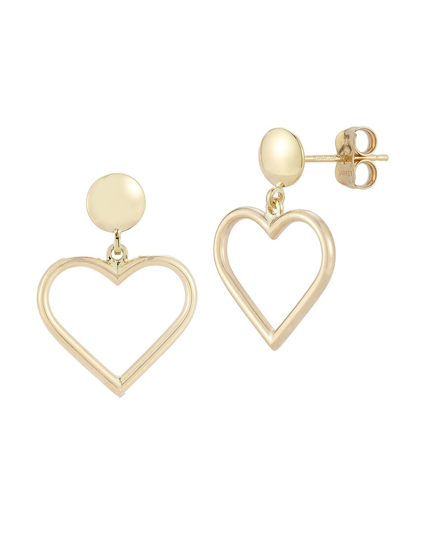 Ember Fine Jewelry 14K Small Heart Drop Earrings