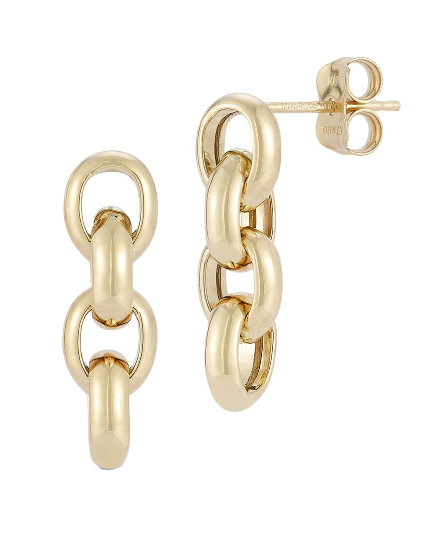 Ember Fine Jewelry 14K Dainty Link Drop Earrings