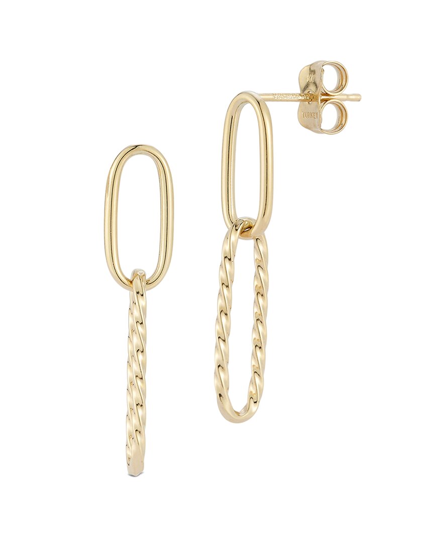 Ember Fine Jewelry 14K Twisty Link Drop Earrings