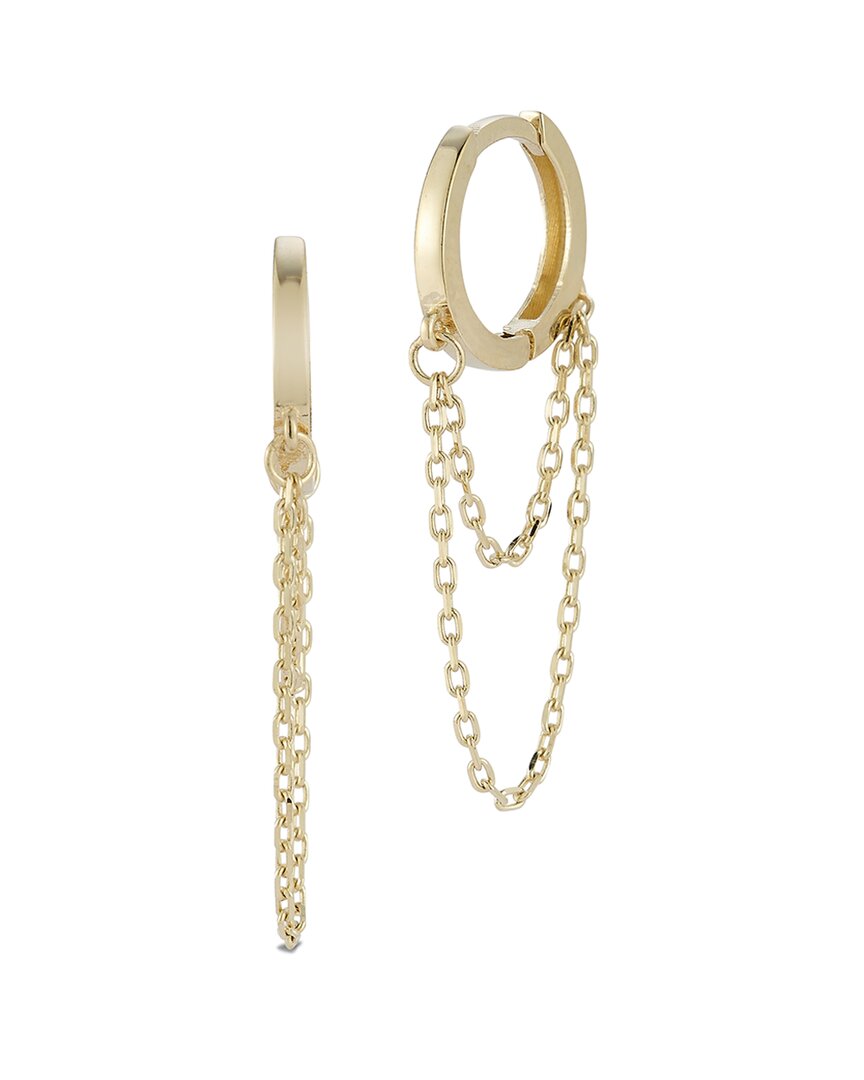 Ember Fine Jewelry 14k Double Chain Huggie Earrings