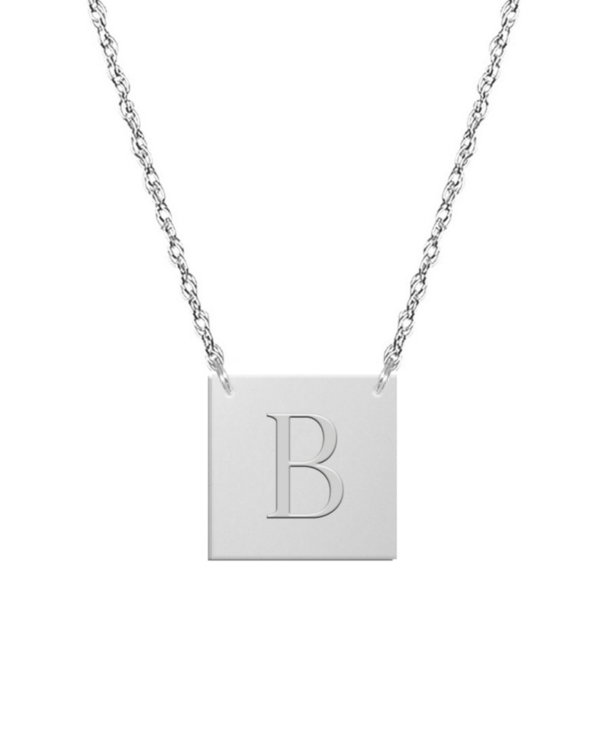 Shop Jane Basch Dnu 0 Units Sold  14k Block Initial Square Necklace (a-z) In Multicolor