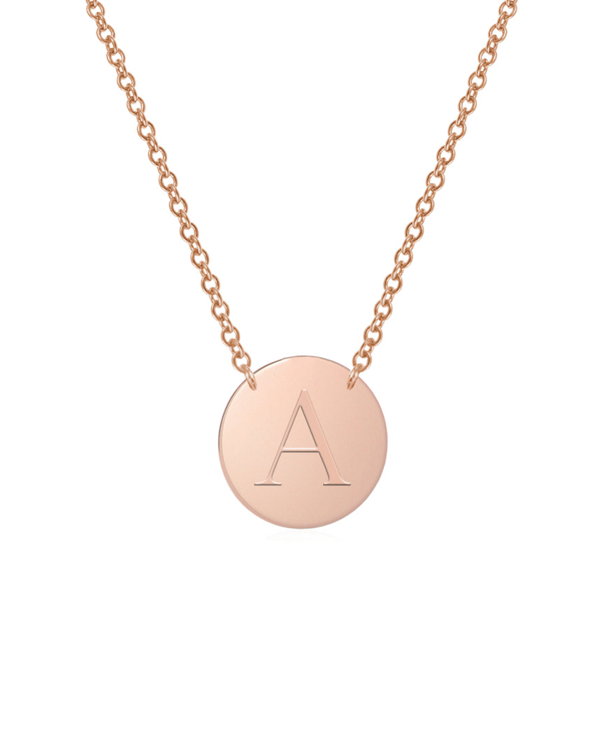 Jane Basch Designs 14k Initial Disc Necklace (a-z)