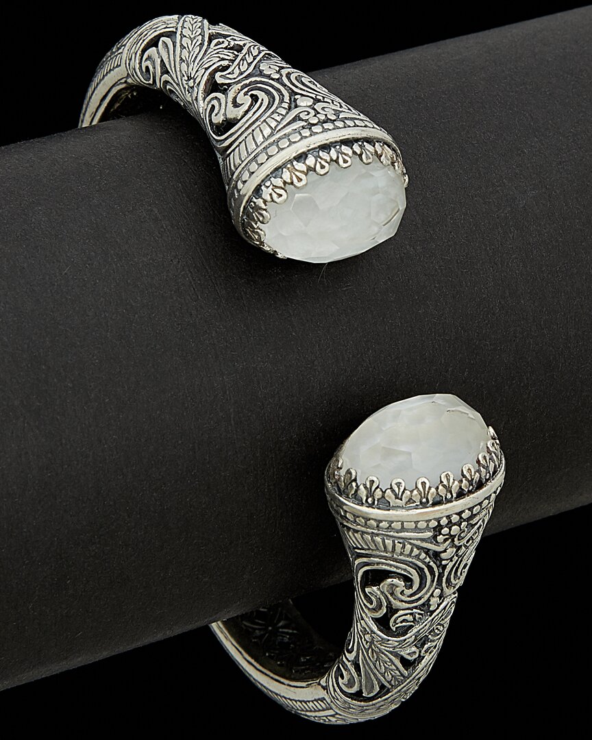 Konstantino 18k & Silver 11.50 Ct. Tw. Gemstone Doublet Bangle