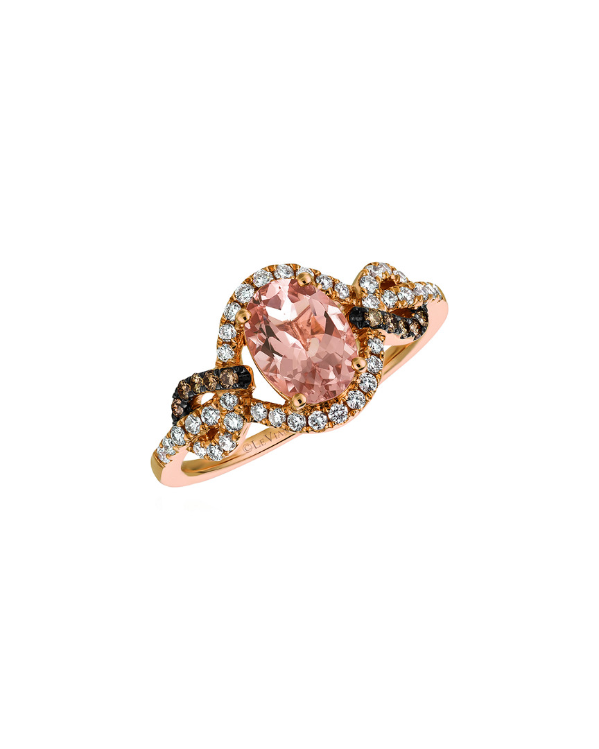 Le Vian ® 14k Rose Gold 1.19 Ct. Tw. Diamond & Morganite Ring